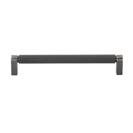 Gliderite Hardware 7-9/16 in. Center to Center Knurled Bar Pull Oil Rubbed Bronze 4788-192-ORB-1